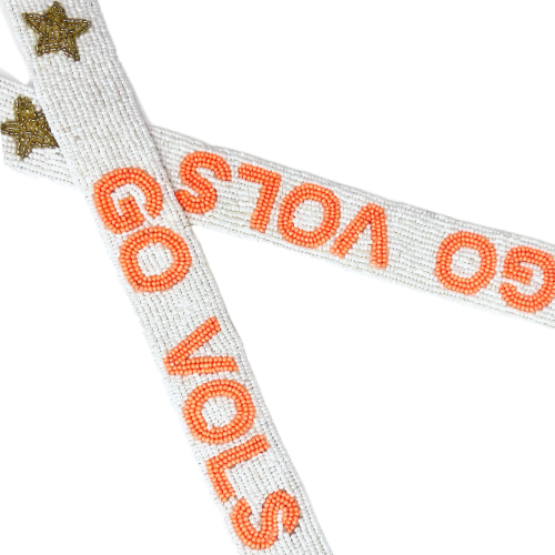 White Go Vols Strap (Strap only)