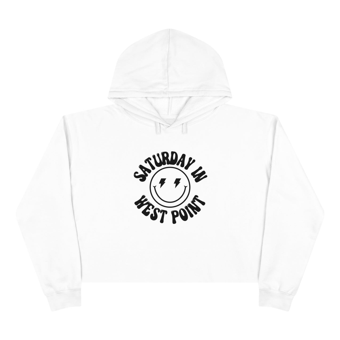 Smiley West Point Crop Hoodie