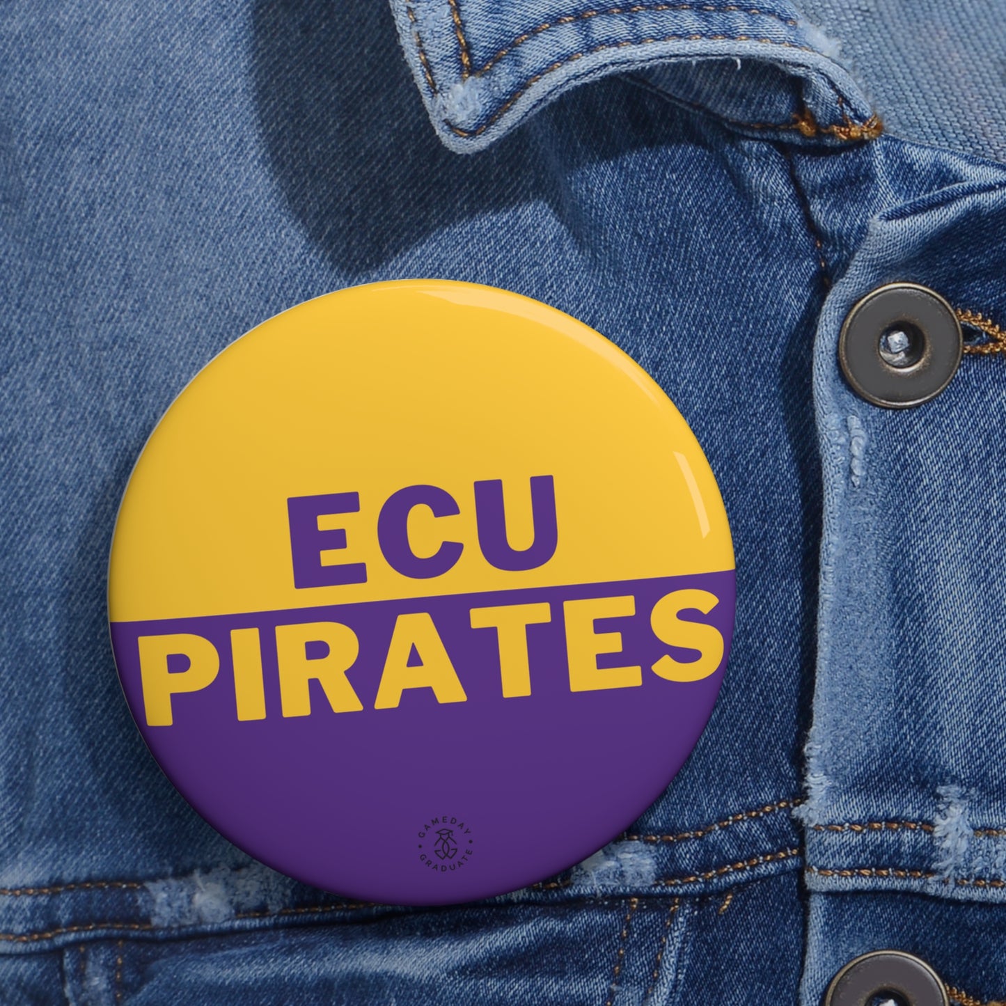 ECU Pirates Button
