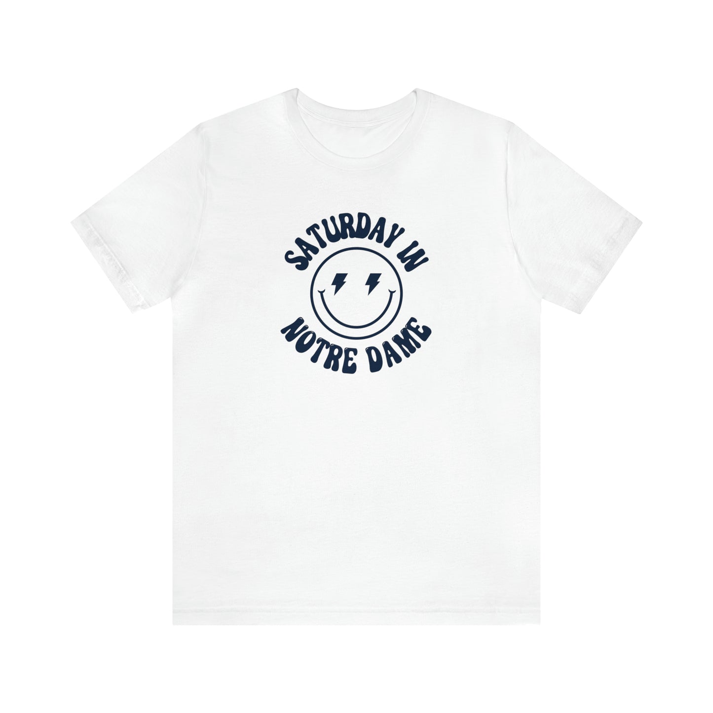 Smiley Notre Dame Short Sleeve Tee - GG