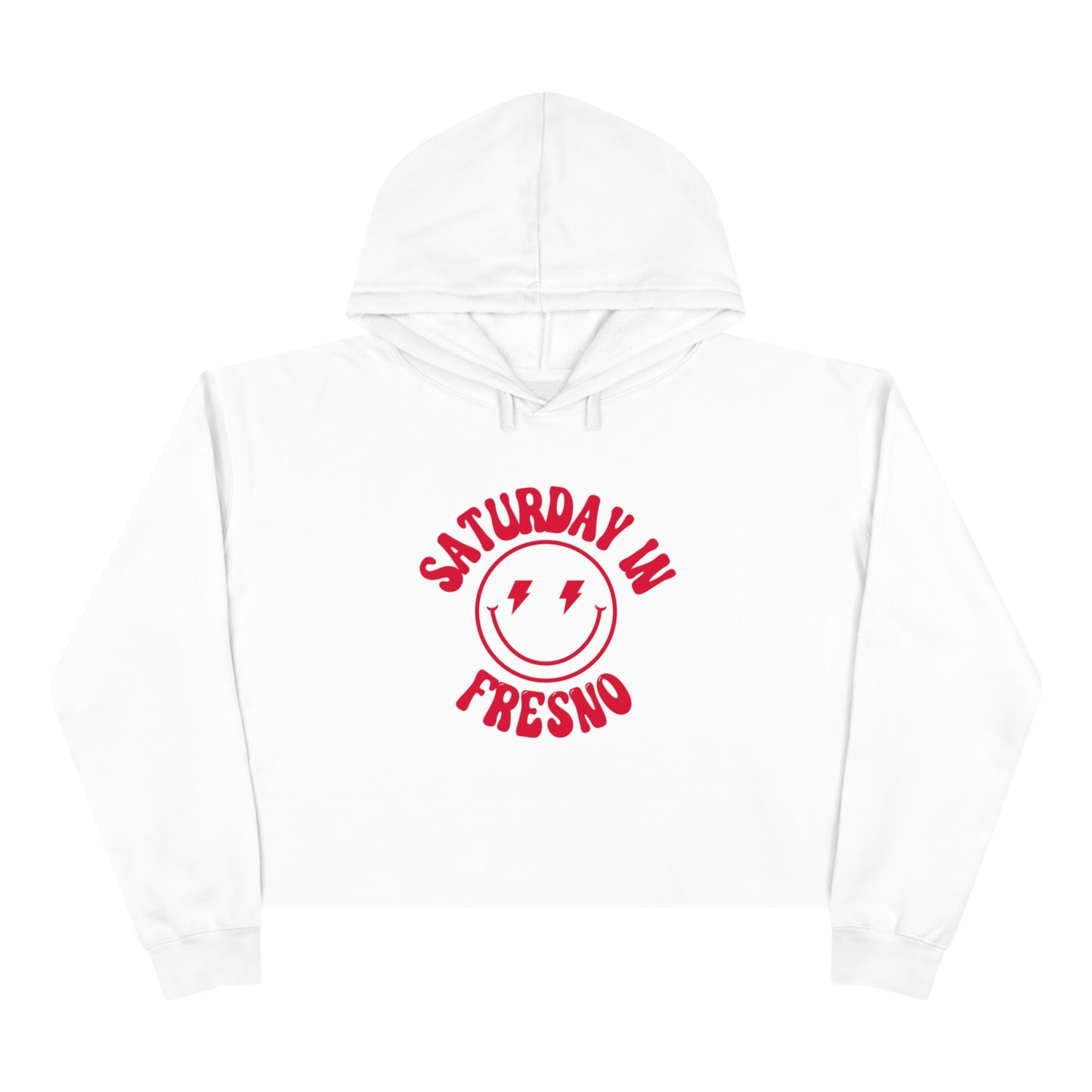 Smiley Fresno Crop Hoodie - GG