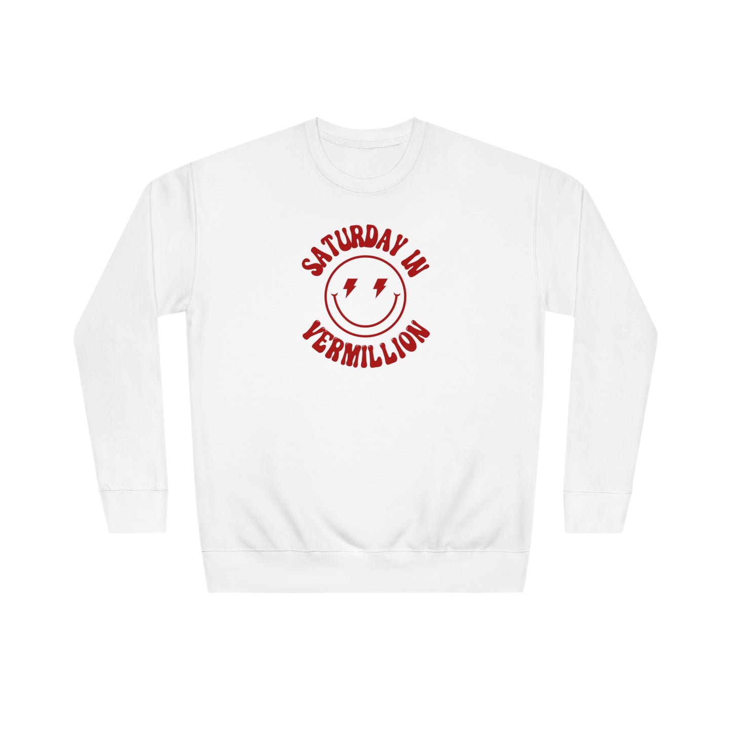 Smiley Vermillion Crew Sweatshirt