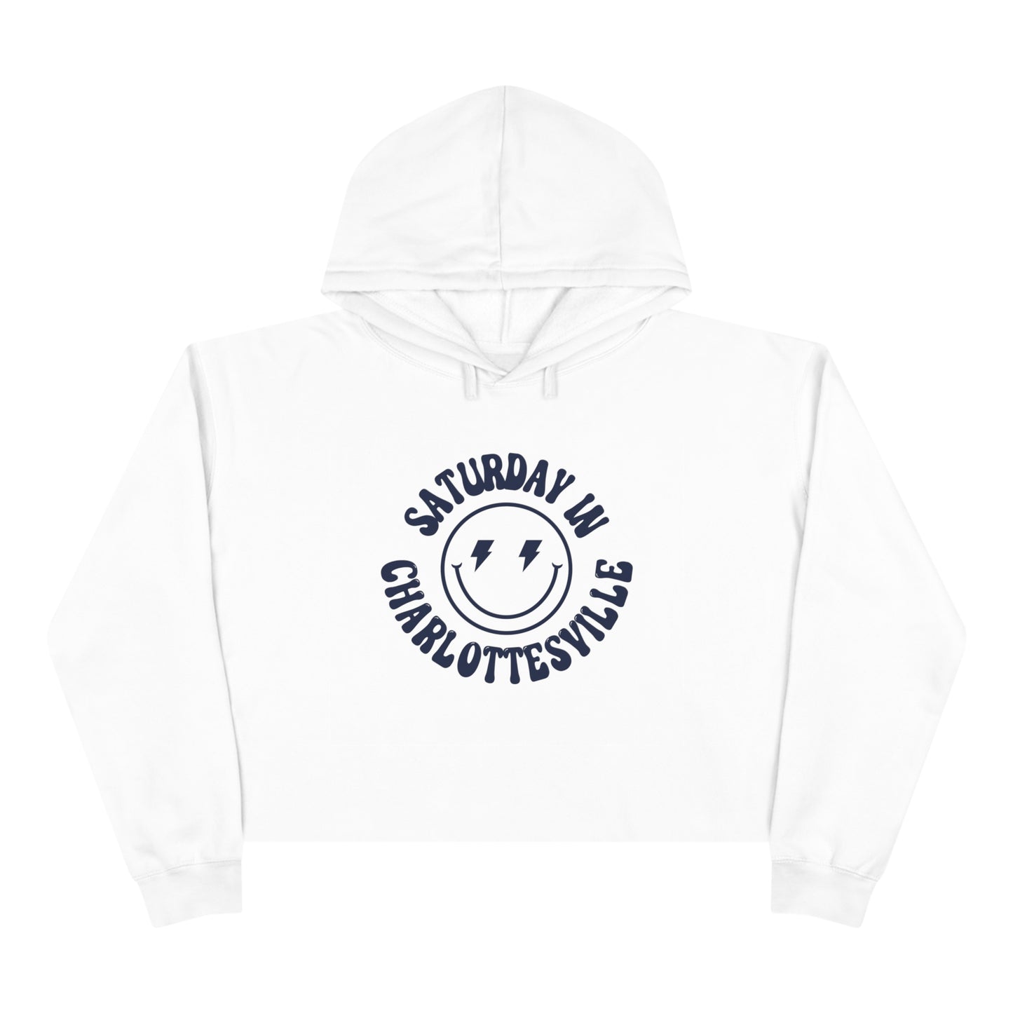 Smiley Virginia Crop Hoodie