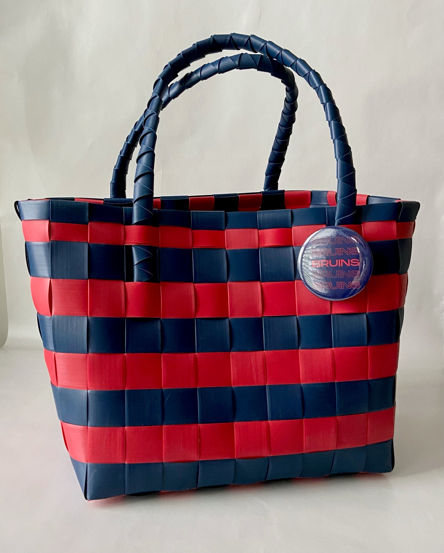 Blue and Red Tailgate Tote