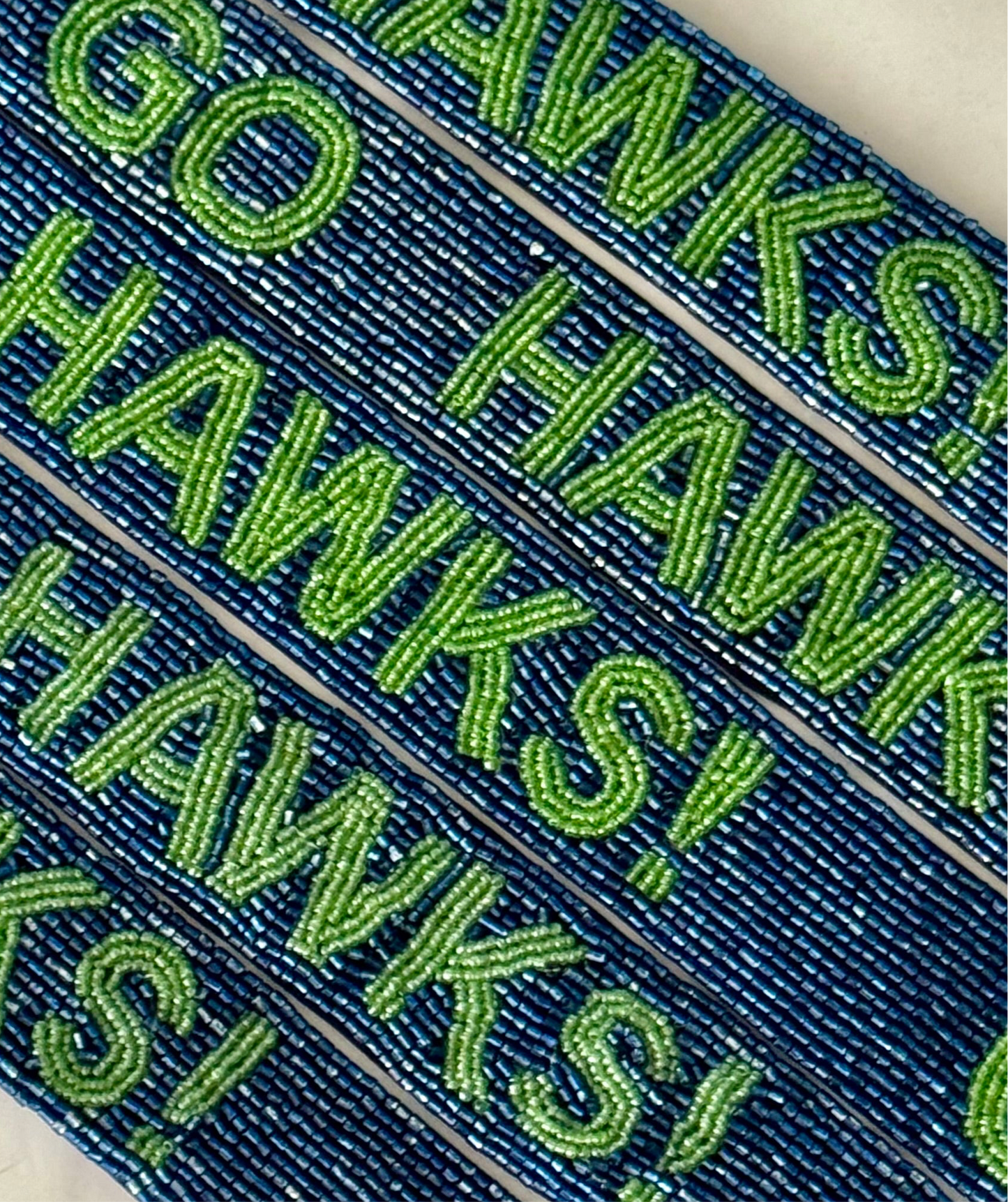 Go Hawks Beaded Strap (Strap Only)