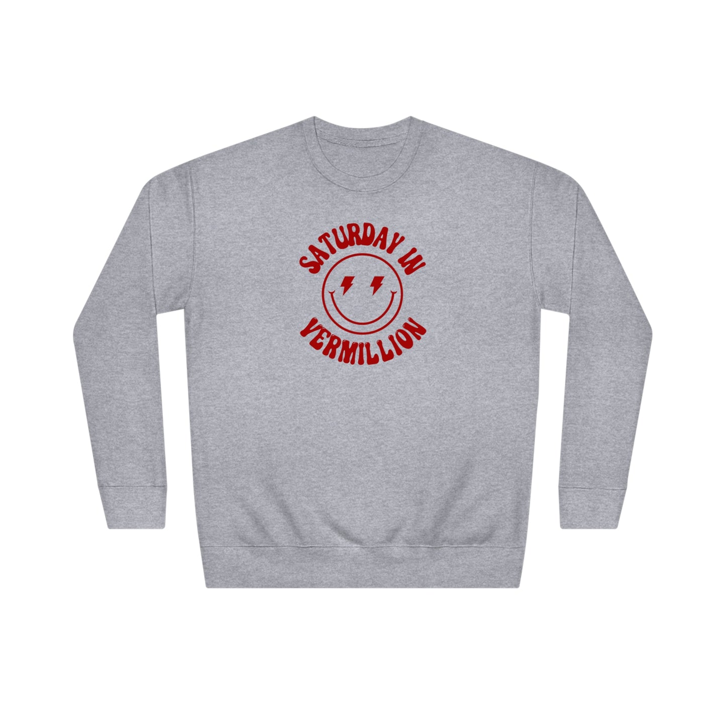Smiley Vermillion Crew Sweatshirt