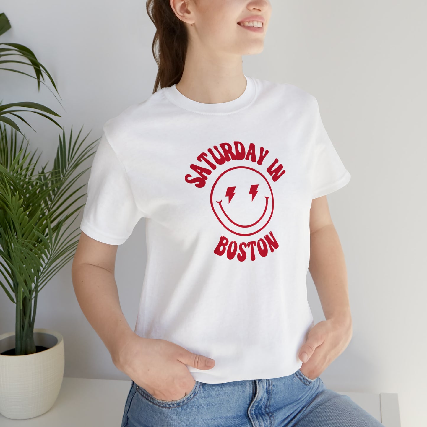 Smiley Boston Short Sleeve Tee