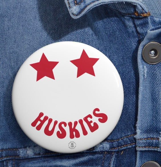 Huskies Star Button