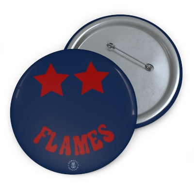 Liberty Flames Stars Button