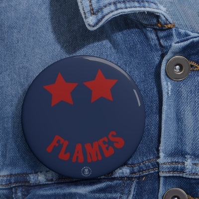 Liberty Flames Stars Button