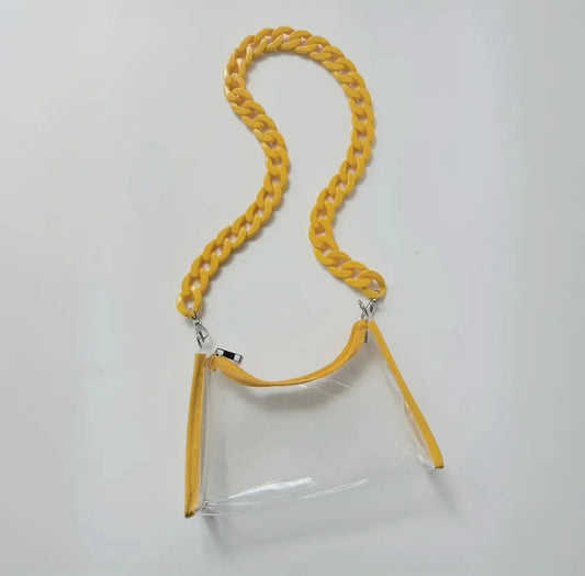 Yellow Clear Stadium Bag