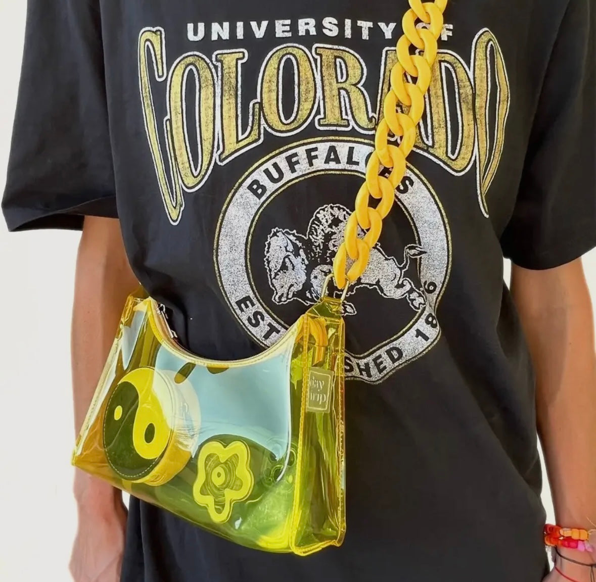 Yellow Clear Stadium Bag
