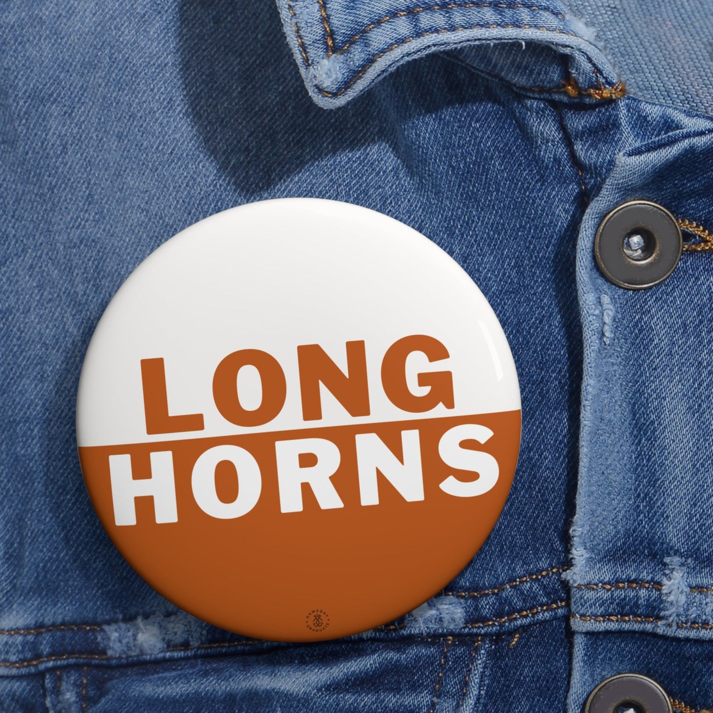 Texas Longhorns Button