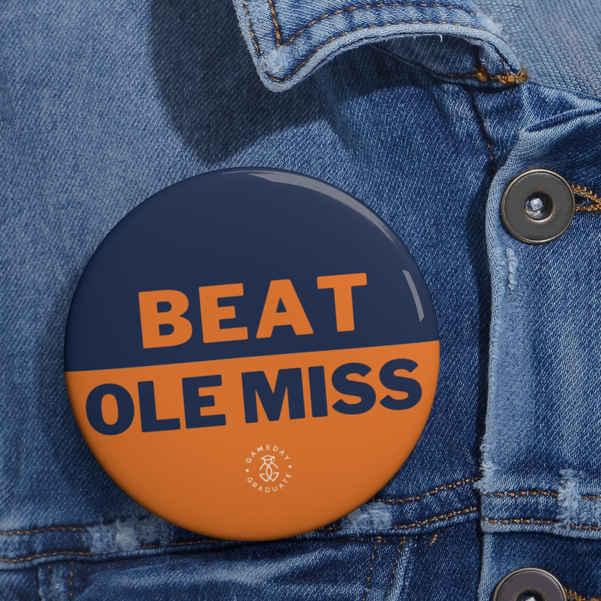 Auburn Beat Ole Miss Button