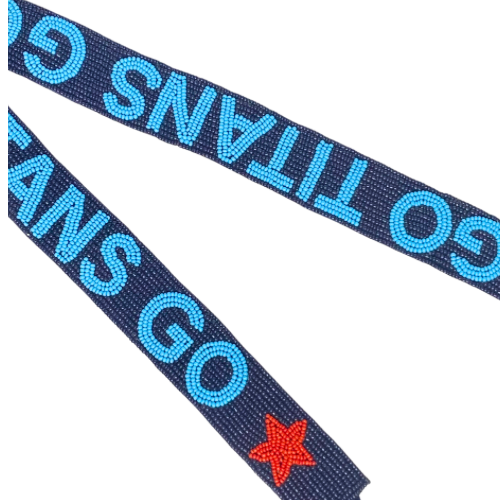 Go Titans Go Beaded Purse Strap (Strap Only)