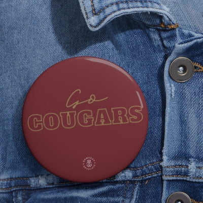 CofC Go Cougars Button