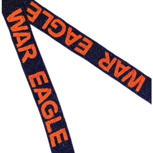 Auburn University War Eagle Beaded Purse Strap