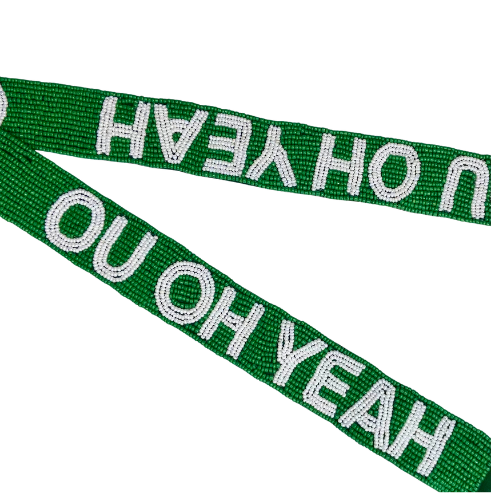 Clear Acrylic Bag with Ohio University Beaded Strap