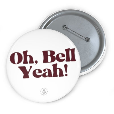 MSU Bell Yeah White Button