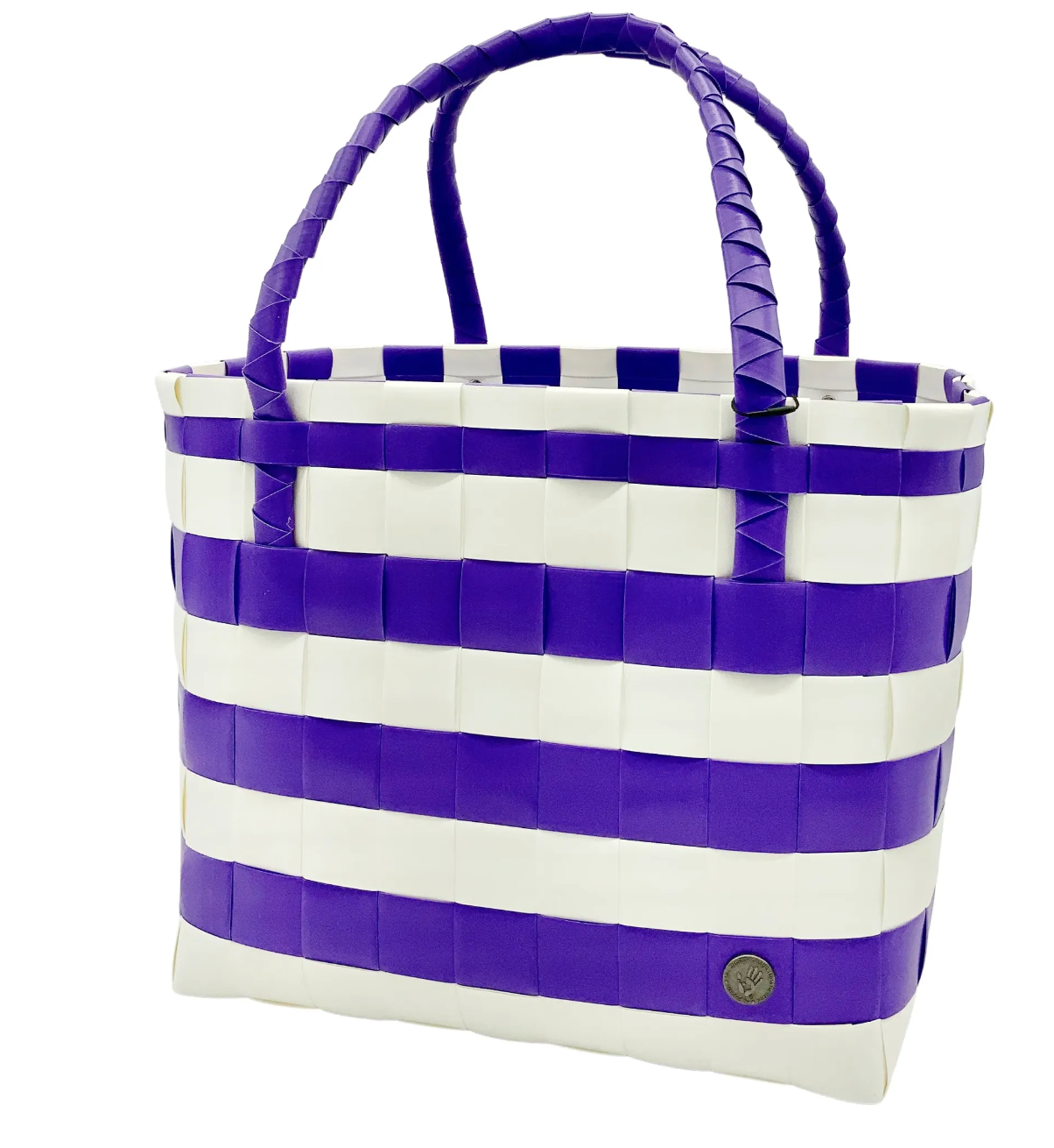 Purple and White Tailgate Tote