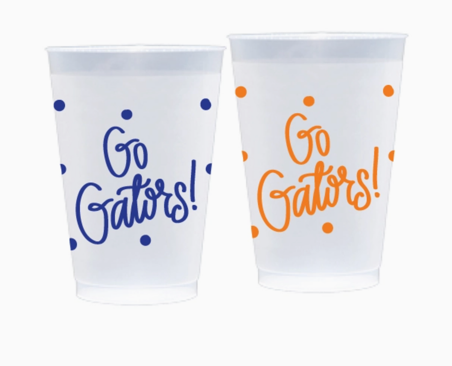 Florida Frosted Flex Plastic Cups - Pack of 10