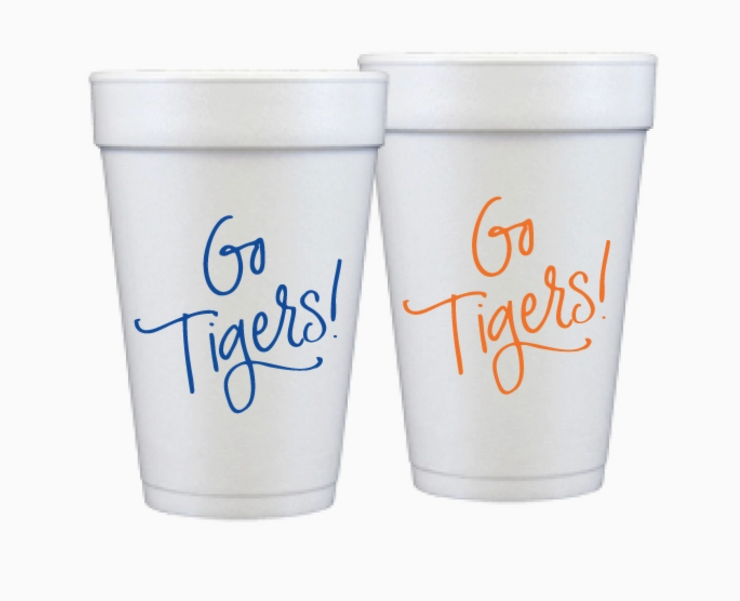 Auburn Go Tigers Styrofoam Cups - Pack of 10