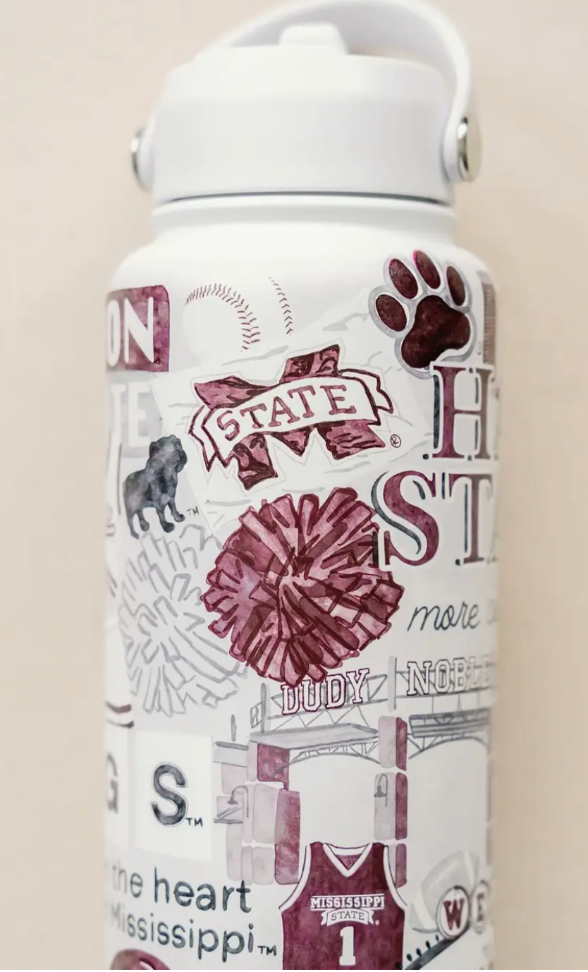 Mississippi State Water Bottle - 32 oz