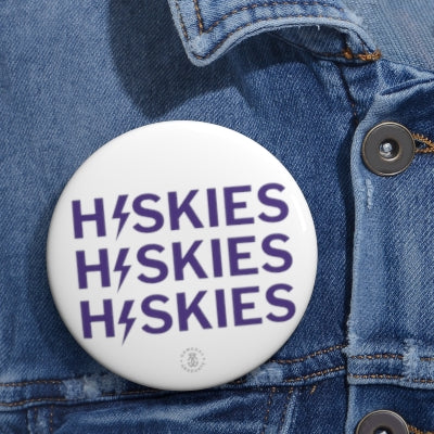 Wash Huskies Bolt Button