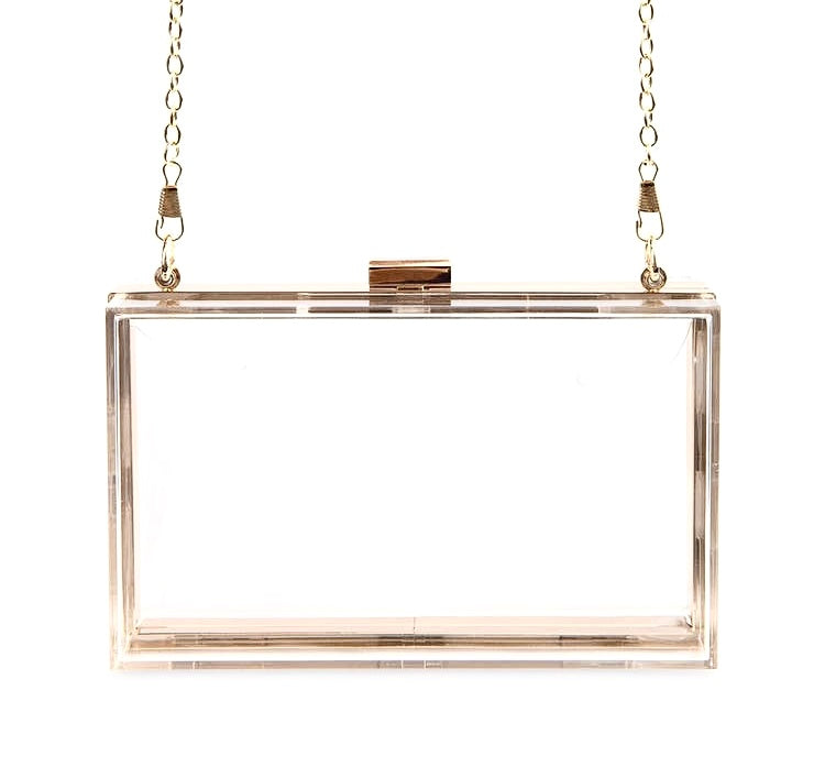 Clear Acrylic Purse with Go Utes Strap