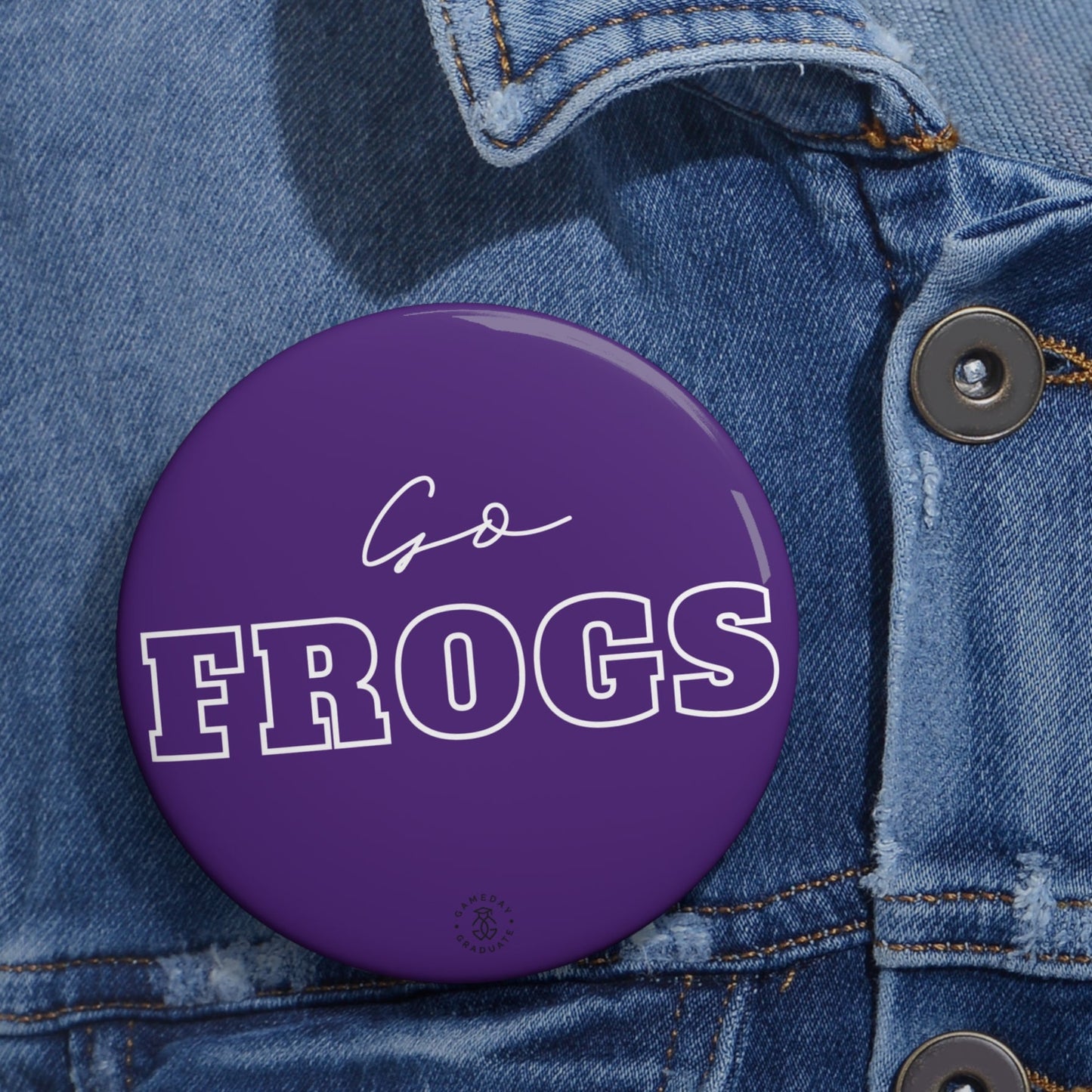TCU Go Frogs Button