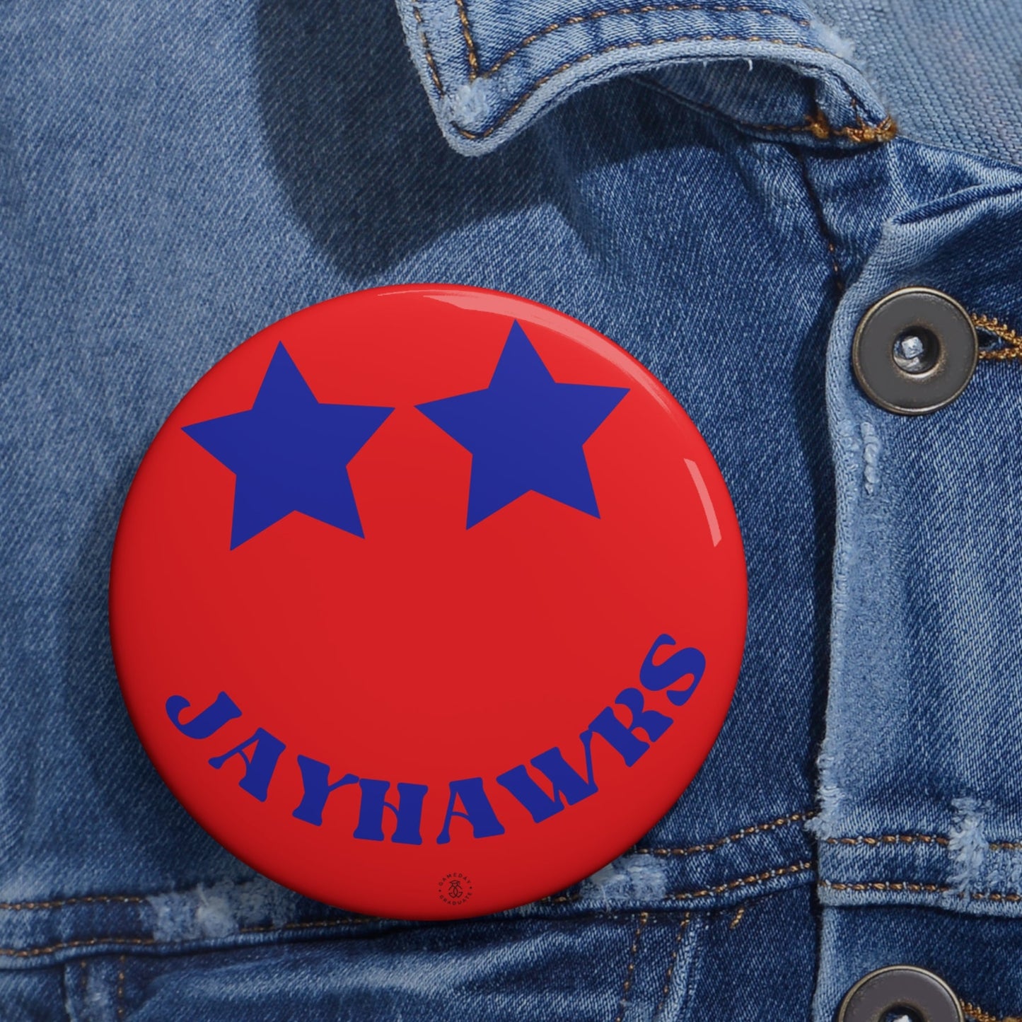 Jayhawks Star Button
