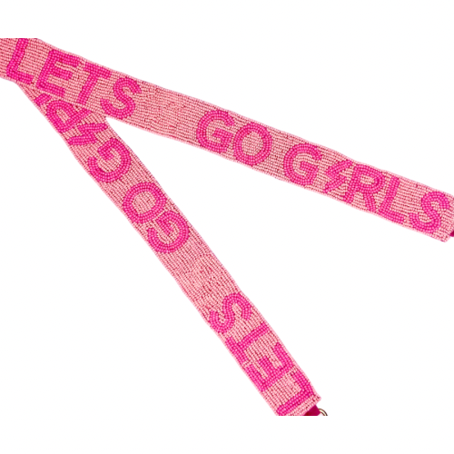 Clear Acrylic Purse with Let's Go Girls Strap