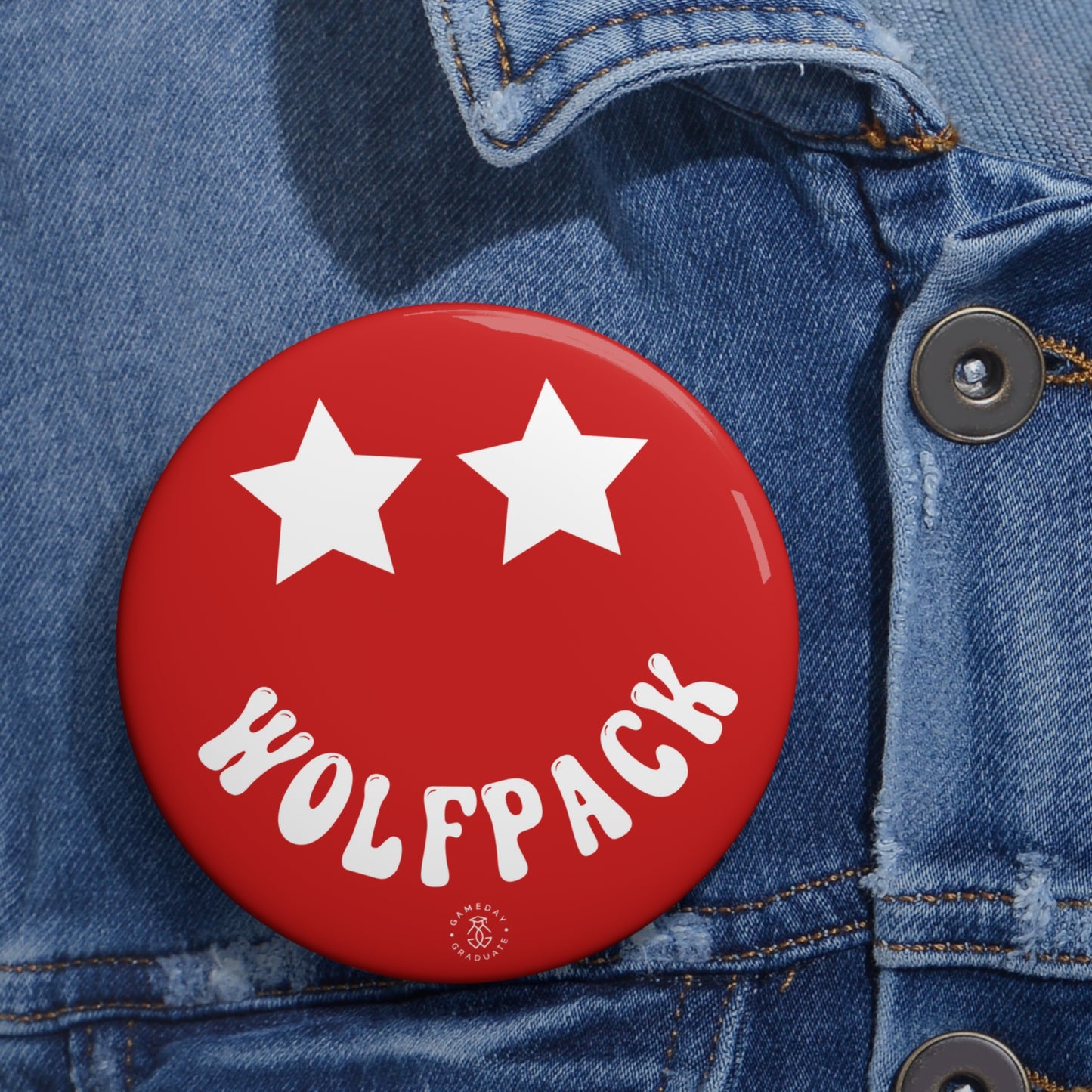 NC State Stars Button