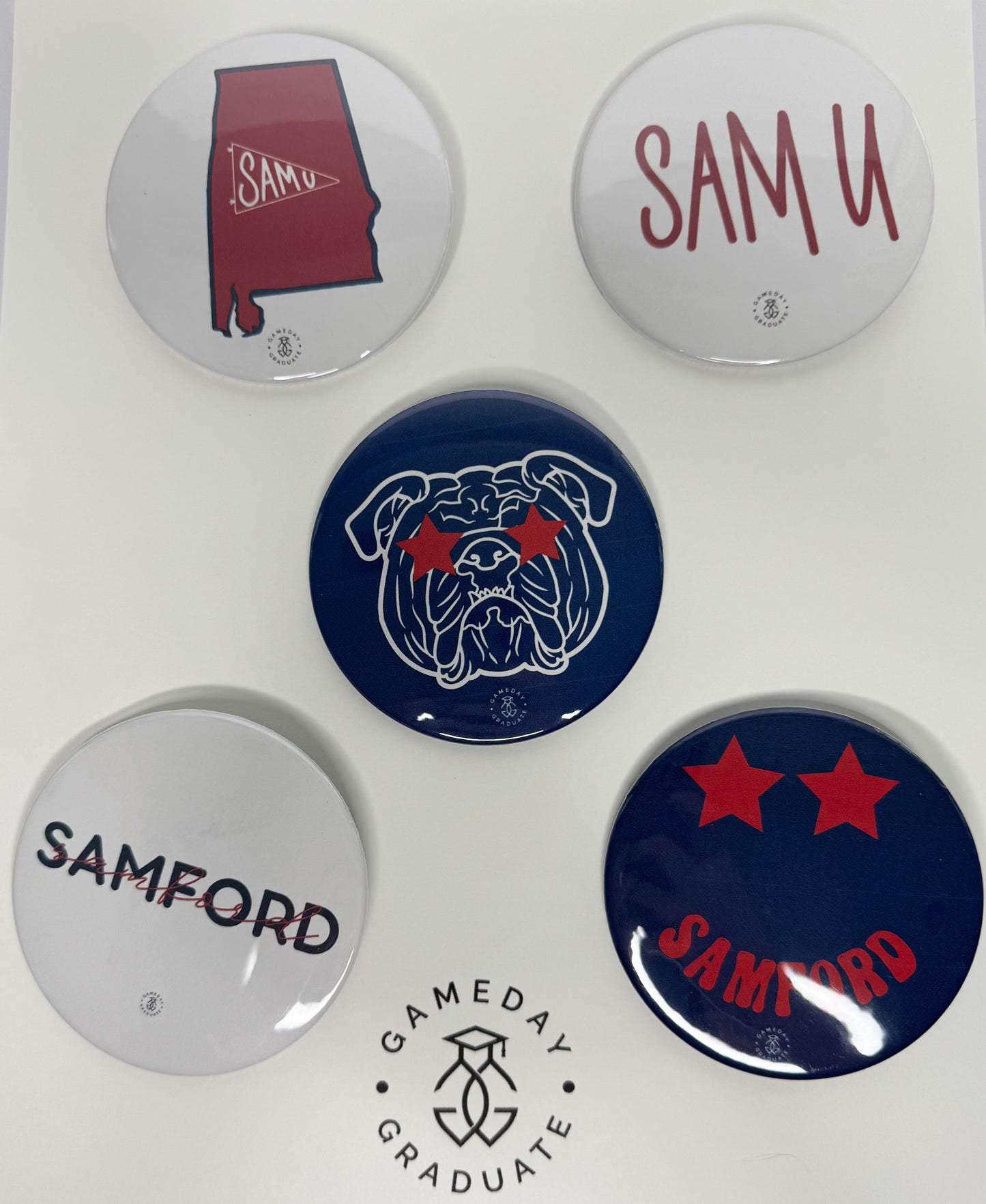 Samford Gameday Button Set