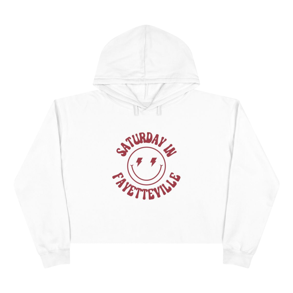 Smiley Fayetteville - Crop Hoodie - S