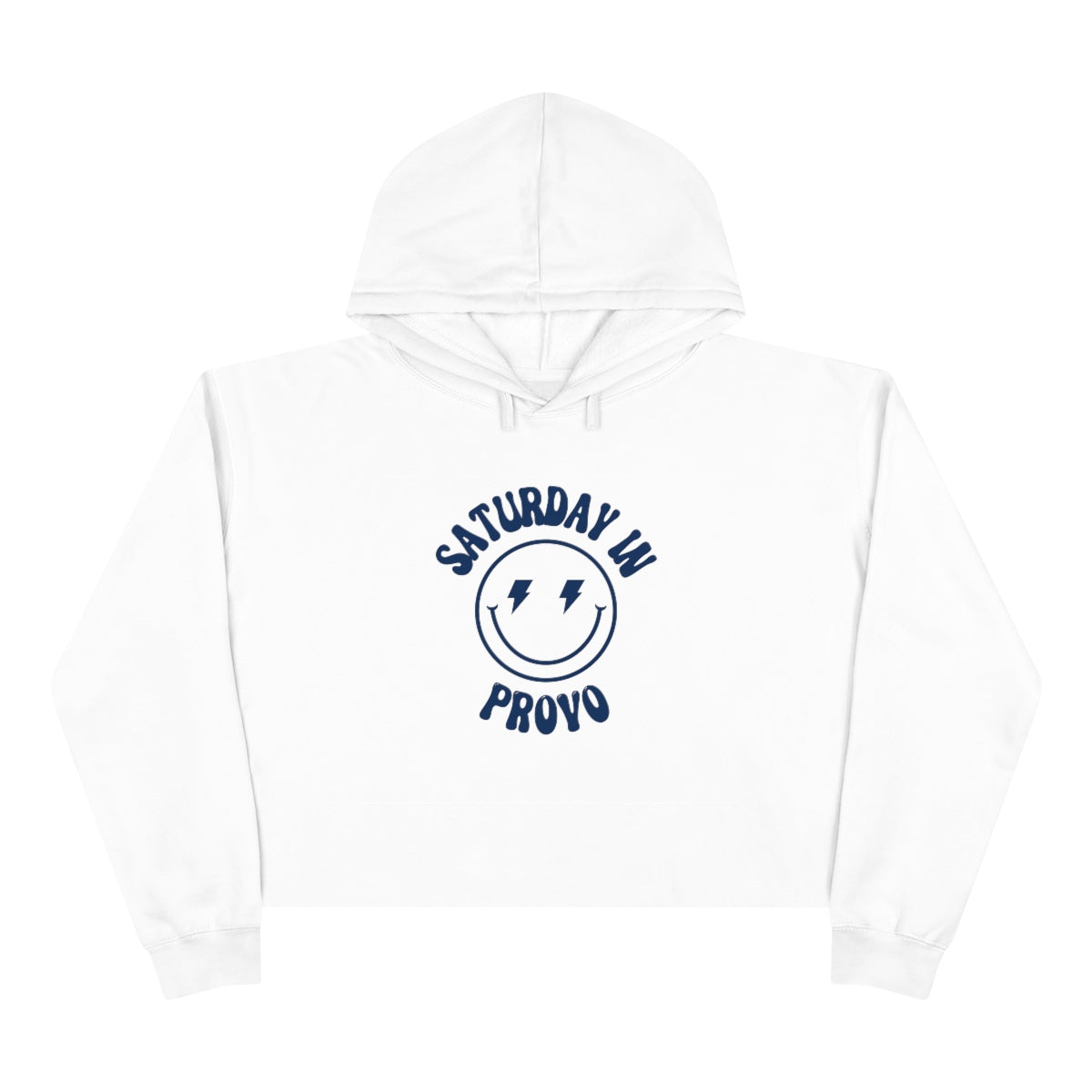 Smiley Provo Crop Hoodie - GG