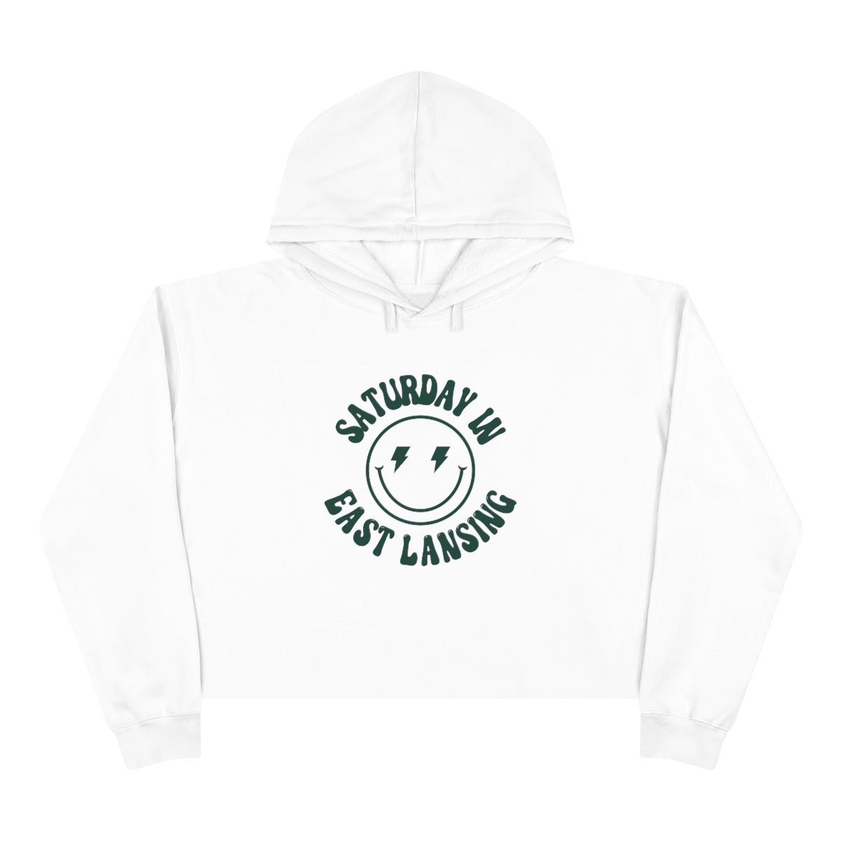Smiley East Lansing Crop Hoodie - GG