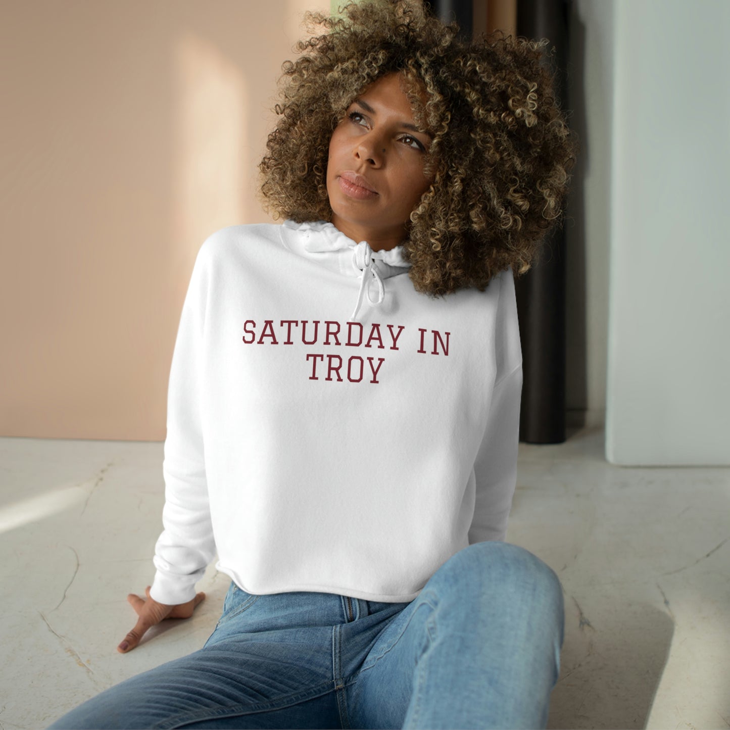 Troy Crop Hoodie - GG