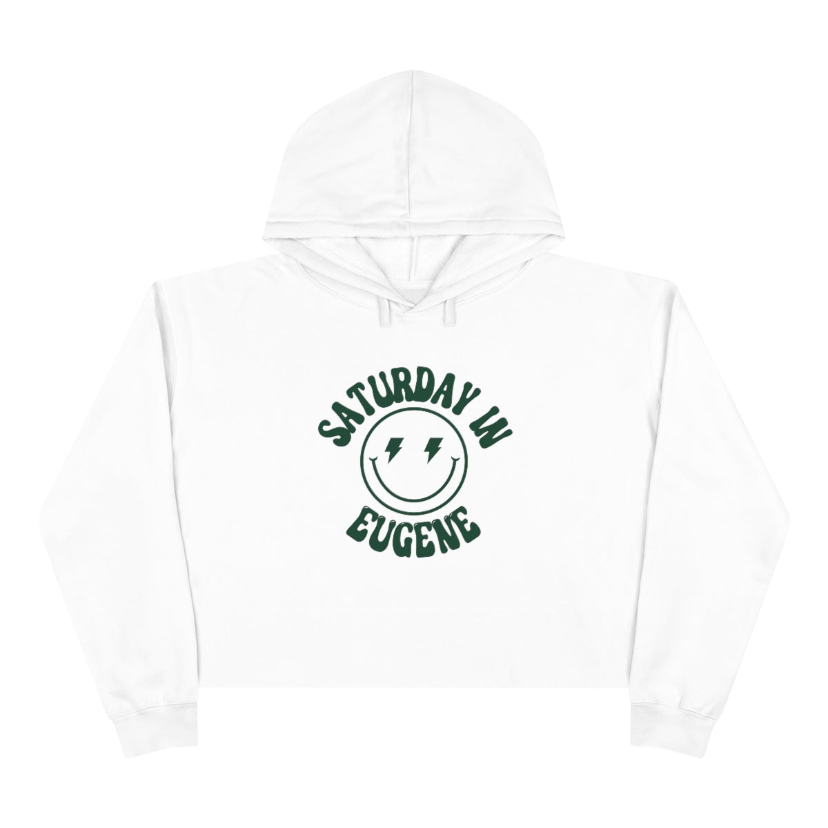 Smiley Eugene Crop Hoodie - GG