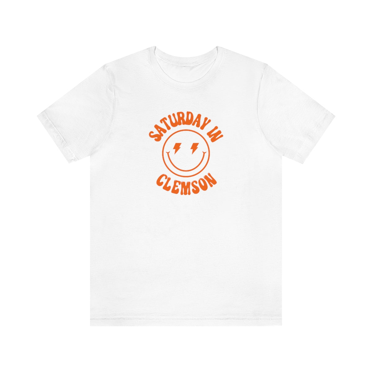Smiley Clemson Short Sleeve Tee - GG