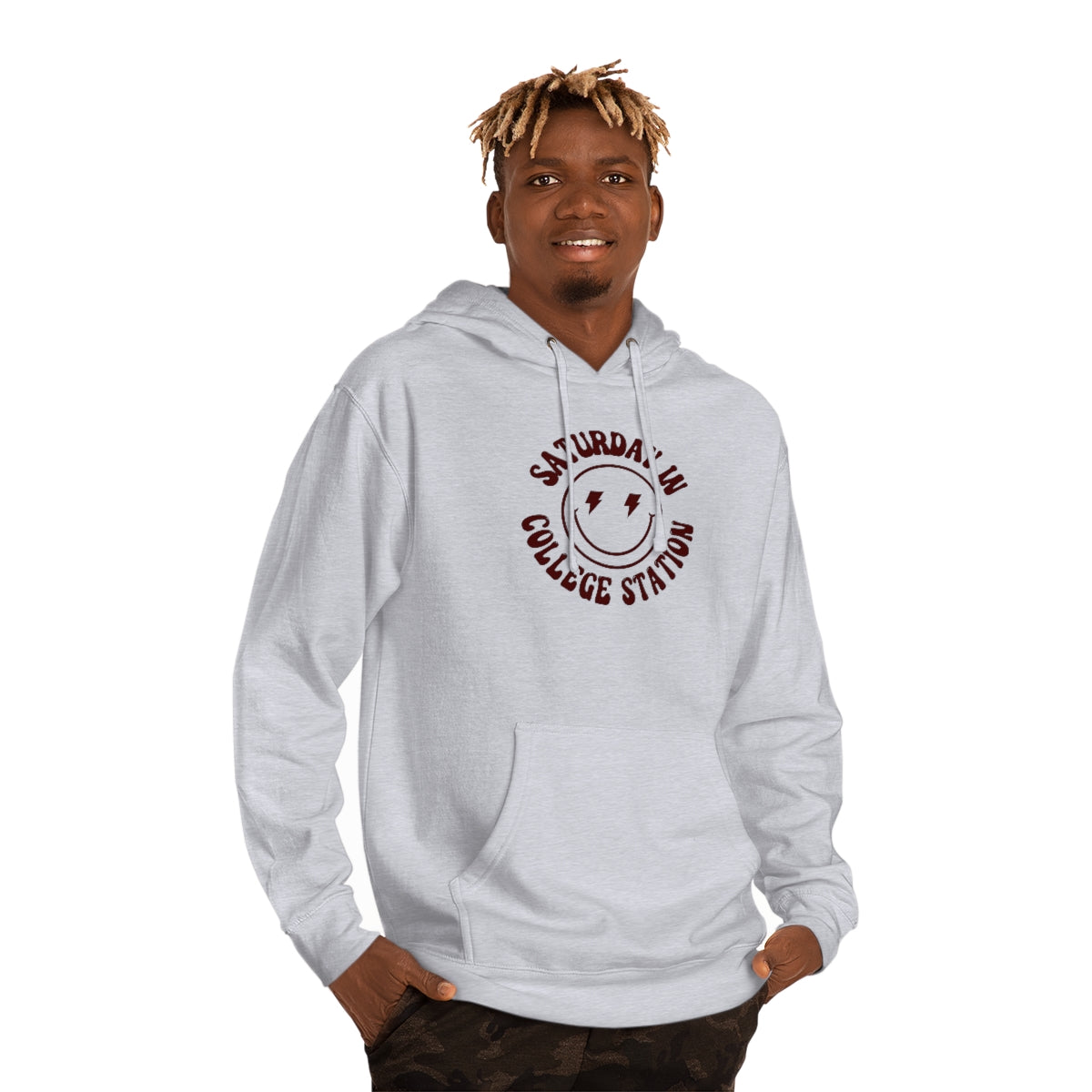 Smiley College Station Hooded Sweatshirt - GG - ITC