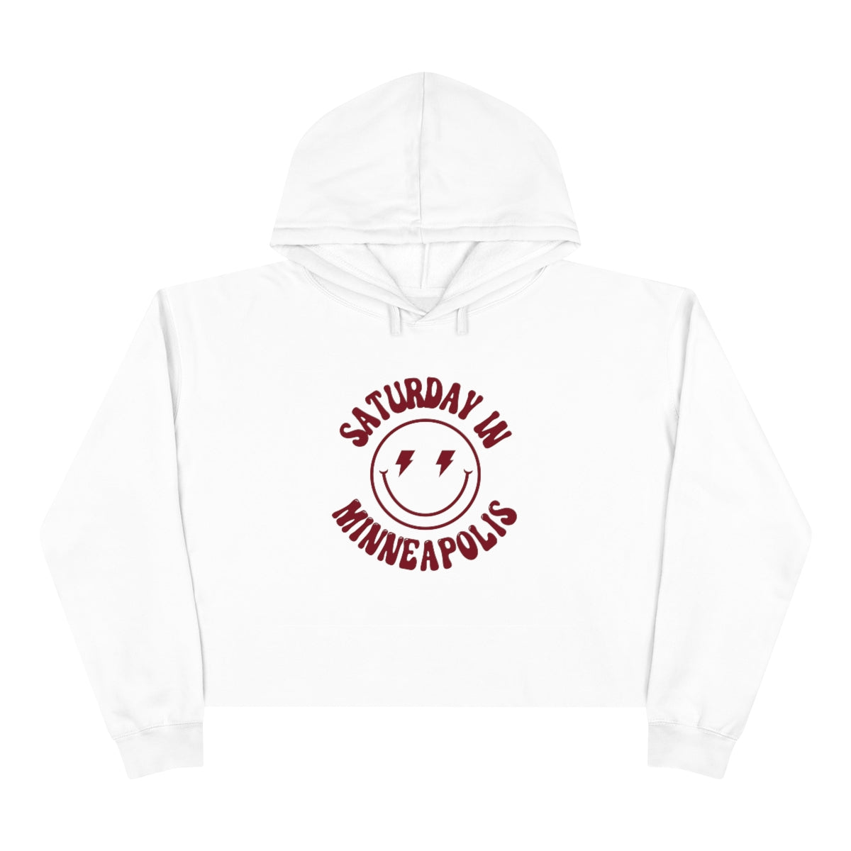 Smiley Minneapolis Crop Hoodie - GG