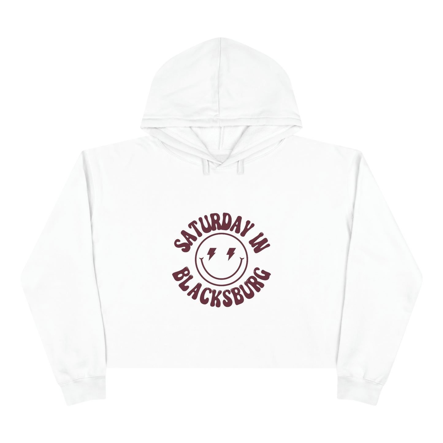 Smiley Blacksburg Crop Hoodie - GG