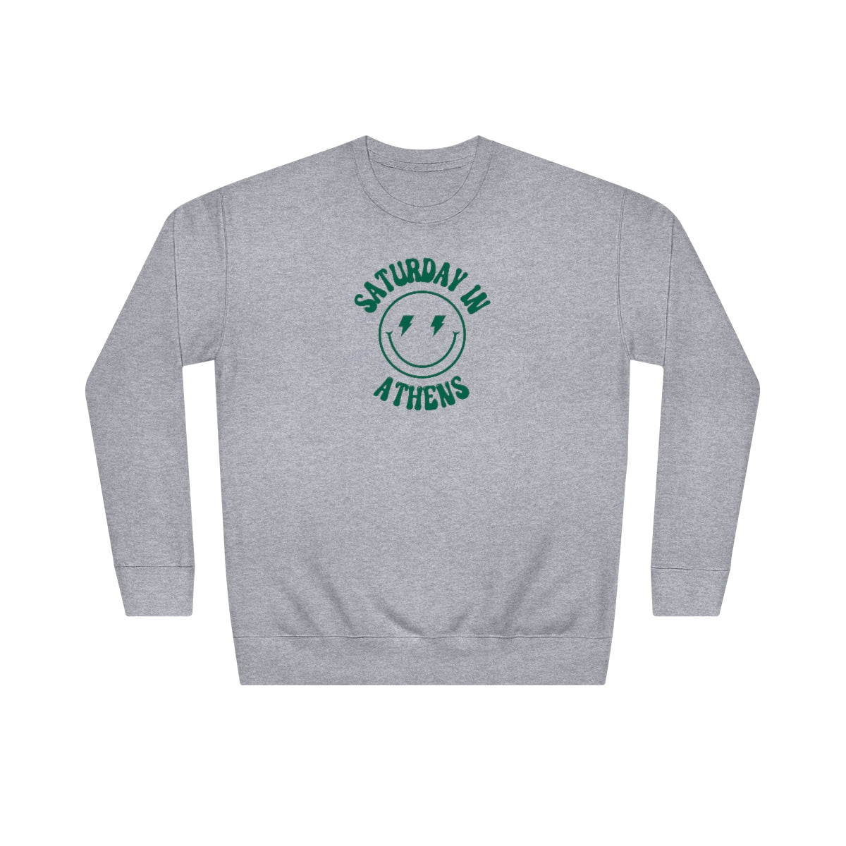Smiley Athens, OH Crew Sweatshirt - GG - CH