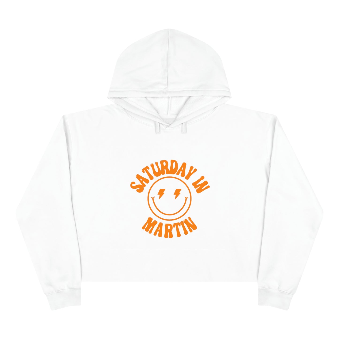Smiley Martin Crop Hoodie - GG