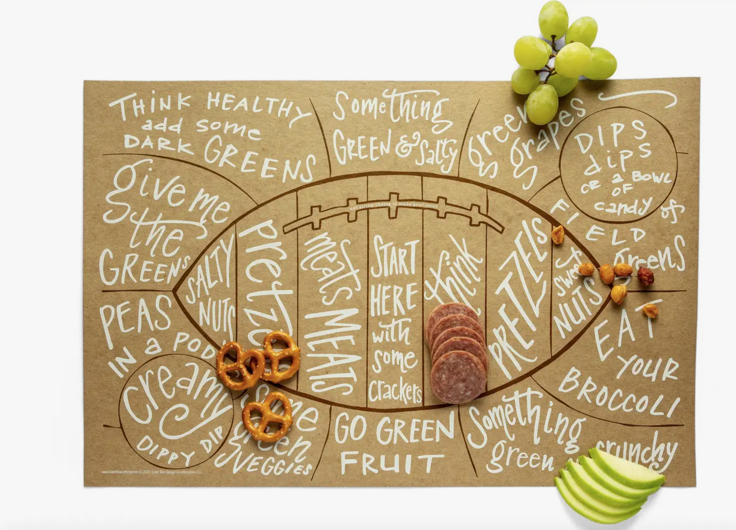 Football Charcuterie Mat