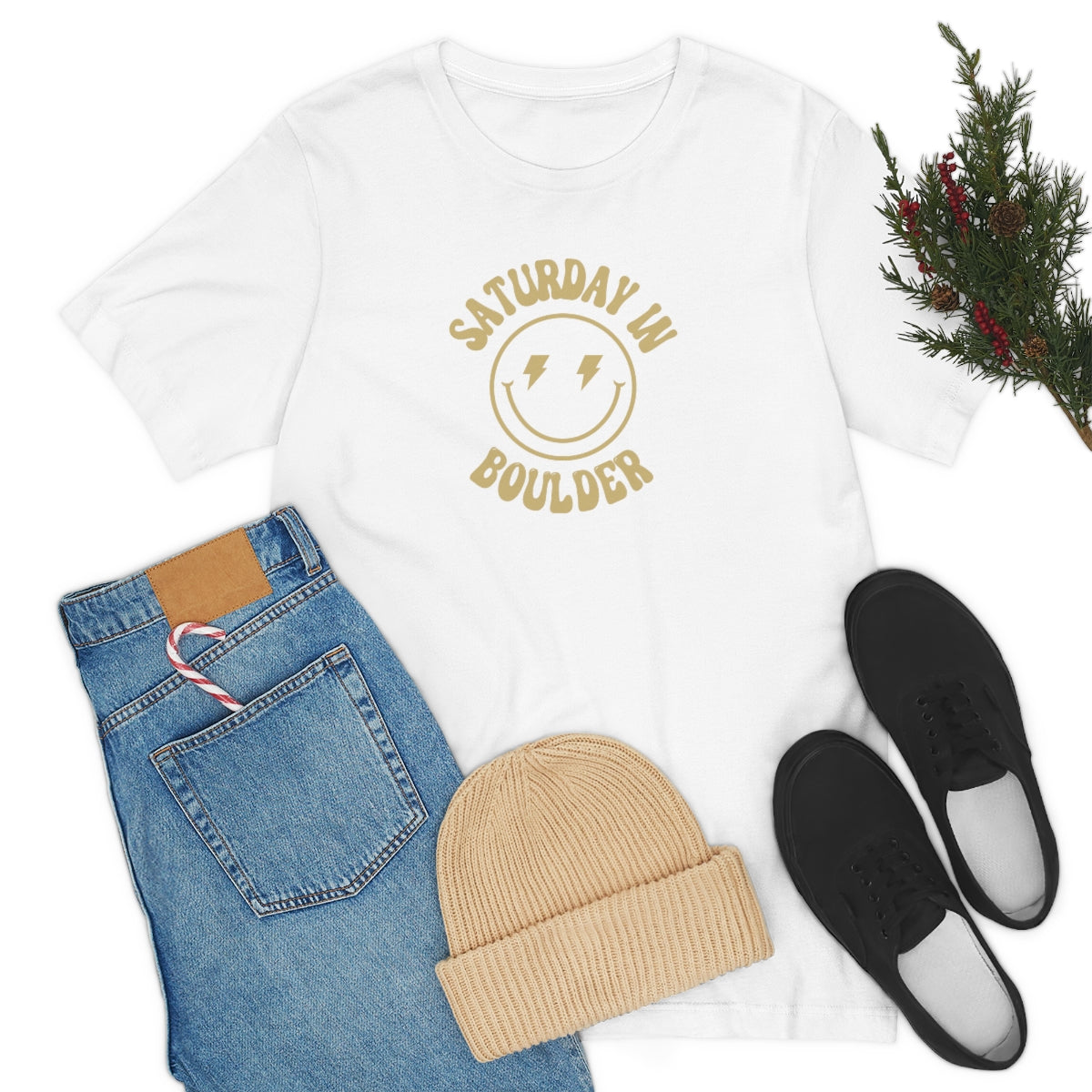 Smiley Boulder Short Sleeve Tee - GG