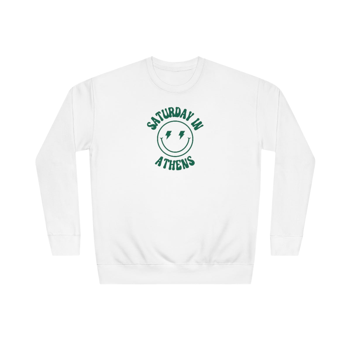 Smiley Athens, OH Crew Sweatshirt - GG - CH