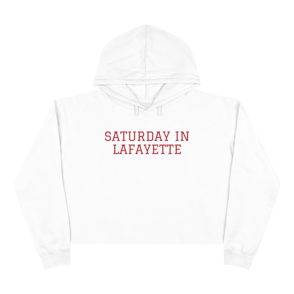 Louisiana Lafayette Crop Hoodie - GG