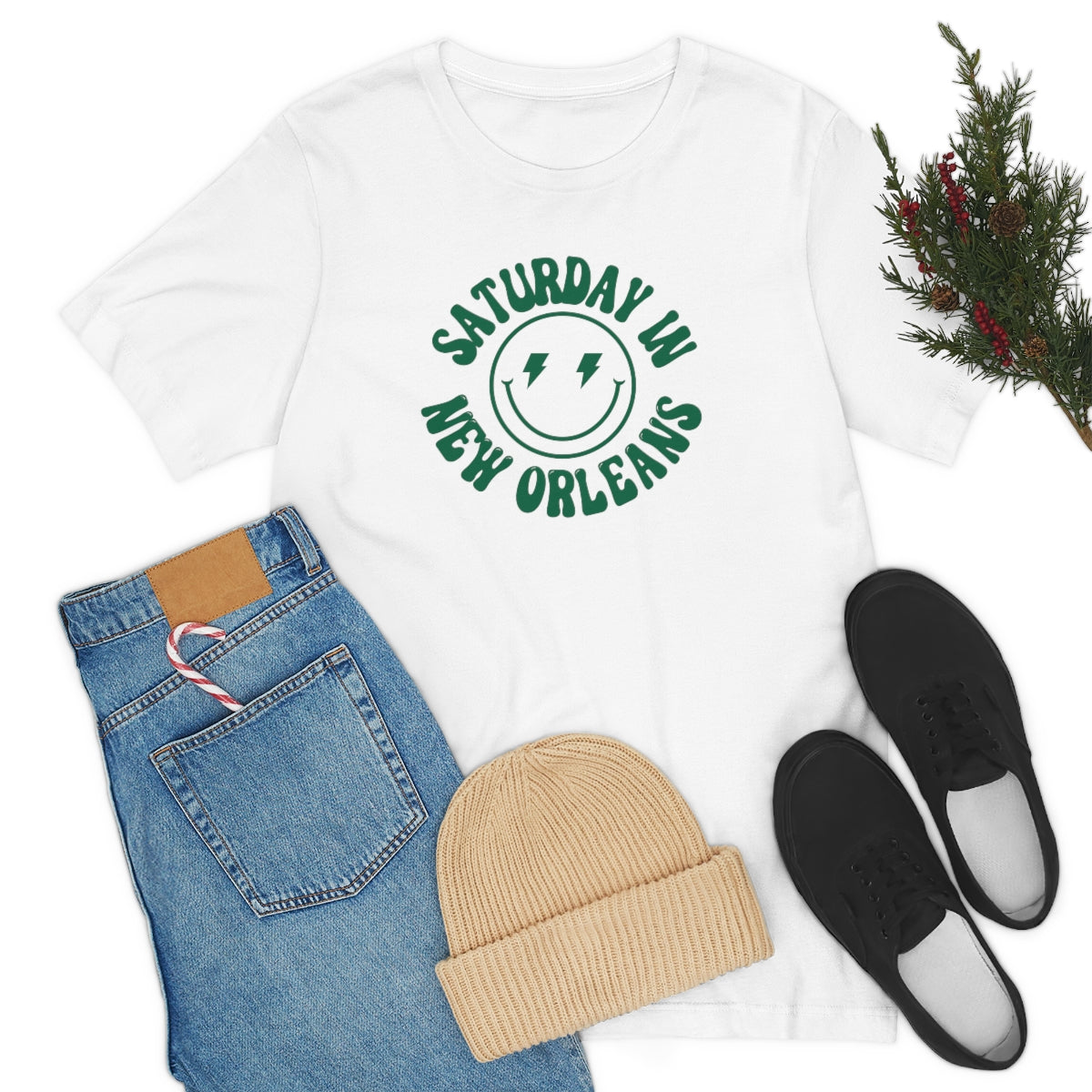 Smiley New Orleans Short Sleeve Tee - GG